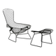 "Bird" armchair and ottoman by Harry Bertoia for Knoll, 1960s