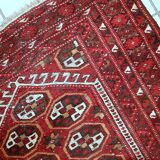 Tapis vintage fait main Gabbeh du Moyen-Orient 140cm x 215cm (1960s)