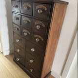 Apothecary drawer unit