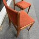 Pair of Scandinavian chairs in solid teak from the 1970s.