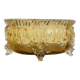 Large vintage amber glass bowl