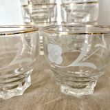 Antique floral water glasses