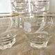Verres à eau anciens fleuris