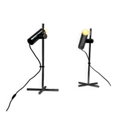 Ensemble de deux lampes de table en chrome par Targetti