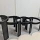 Tables gigognes noires par Gianfranco Frattini pour Cassina