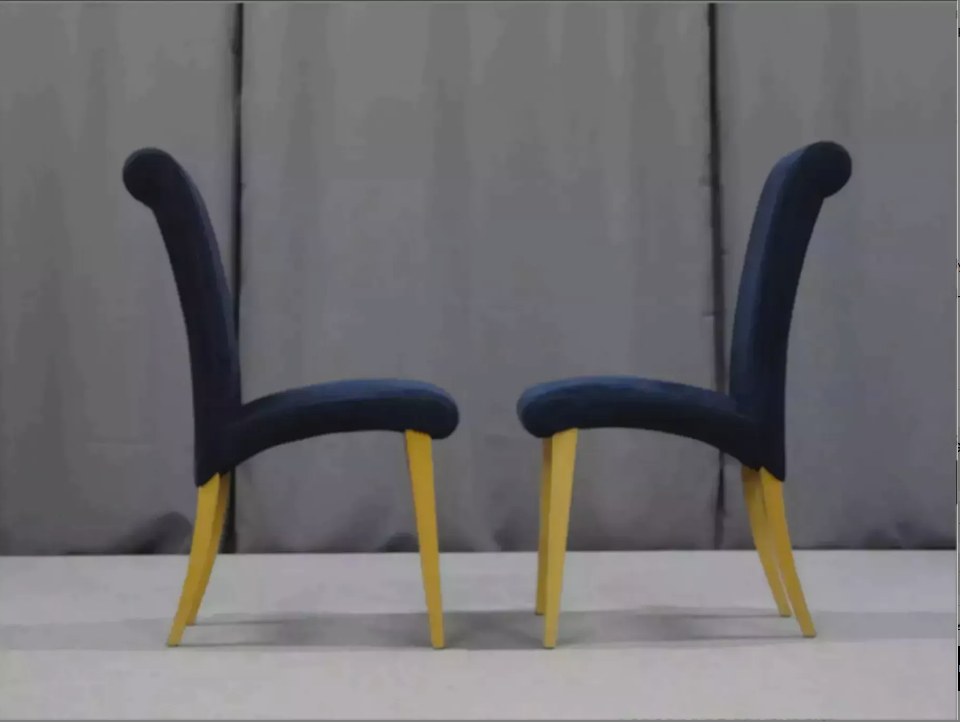 6 velvet chairs 1970