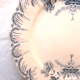 Flat plate Terre de Fer Saint Amand, Regency model, in blue