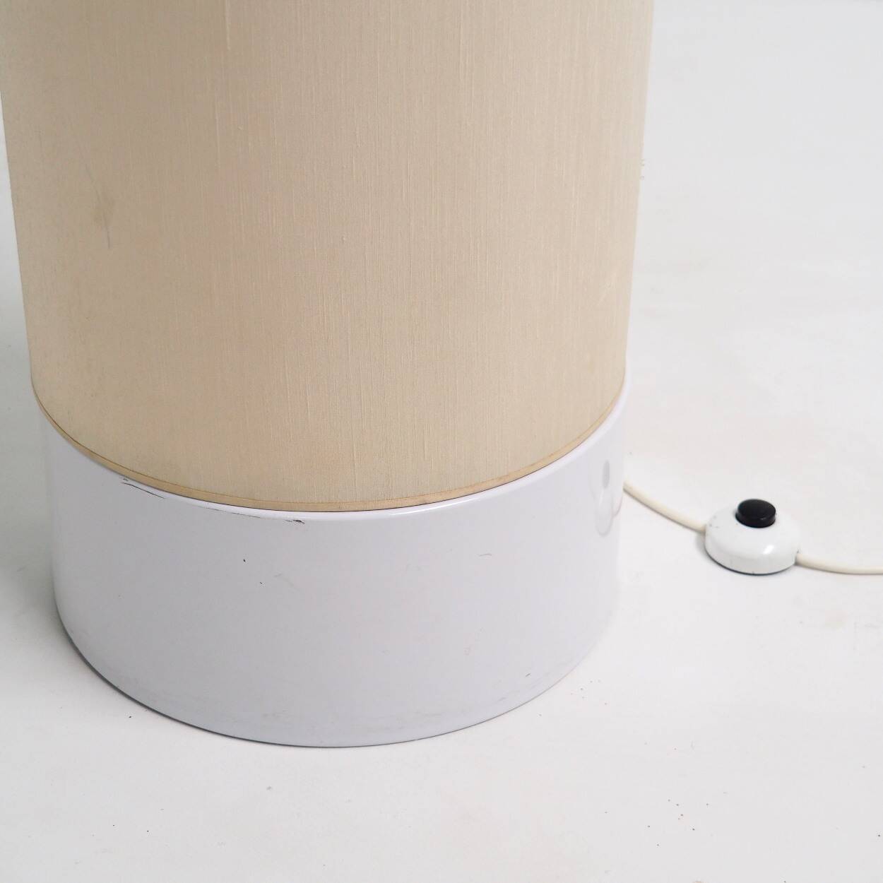 Vintage Cylindrical Floor Lamp of Dutch Origin