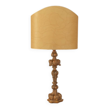 Baroque Table Lamp, Handcrafted in 1960s