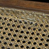 Caned hairdresser/barber chair – adjustable backrest