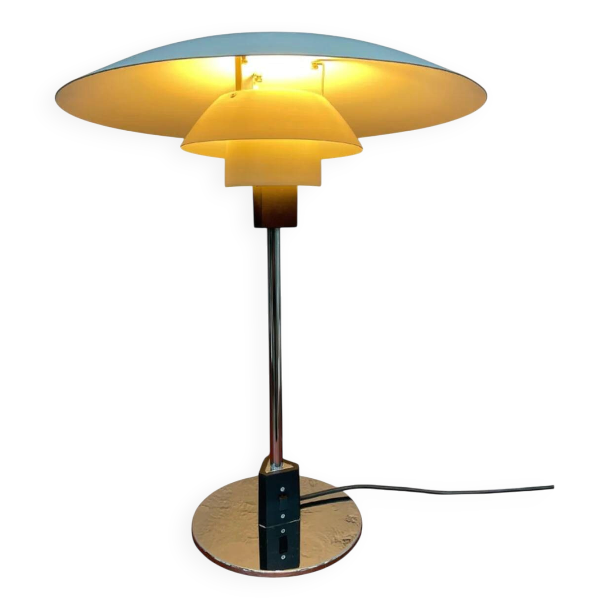 Lampe de table vintage Poul Henningsen PH 4/3 pour Louis Poulsen