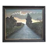 Flemish Cottage, Oil on cardboard, G. Maerten 20th century