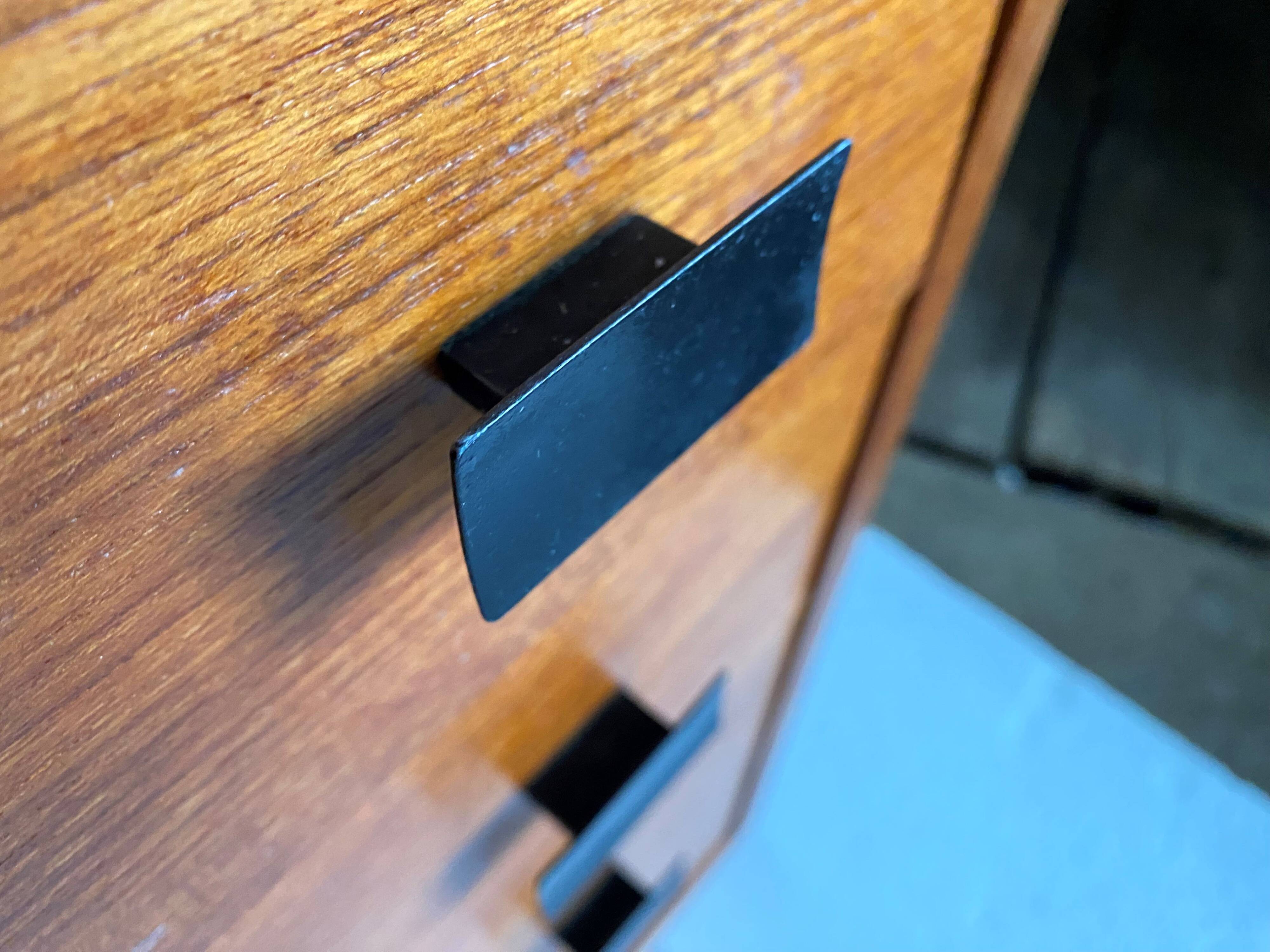 Convenient storage unit in Scandinavian teak from the 60s