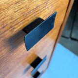 Convenient storage unit in Scandinavian teak from the 60s