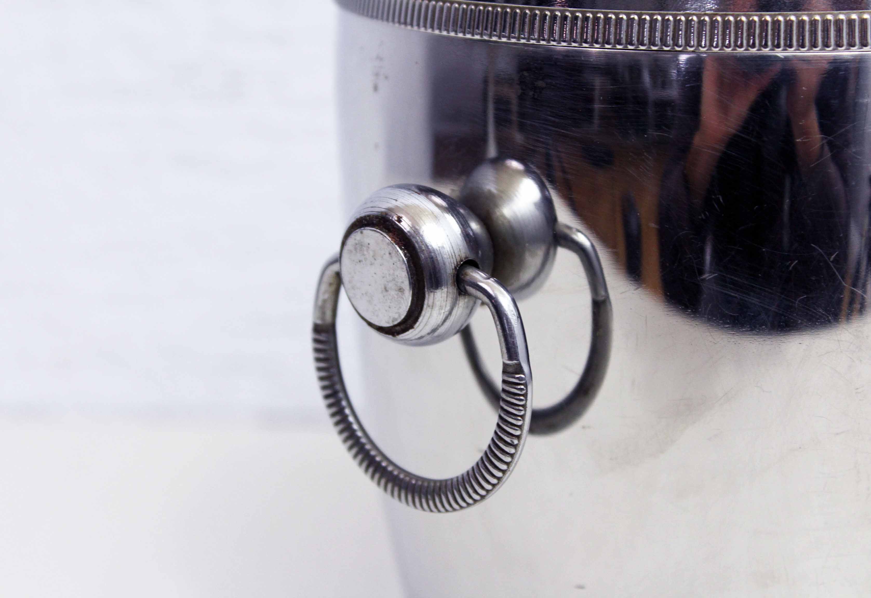Stainless 1970s ice bucket