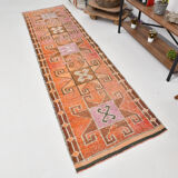 3x10 contemporary oushak runner rug, 86x302cm