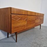 Scandinavian teak and walnut englade, 60s