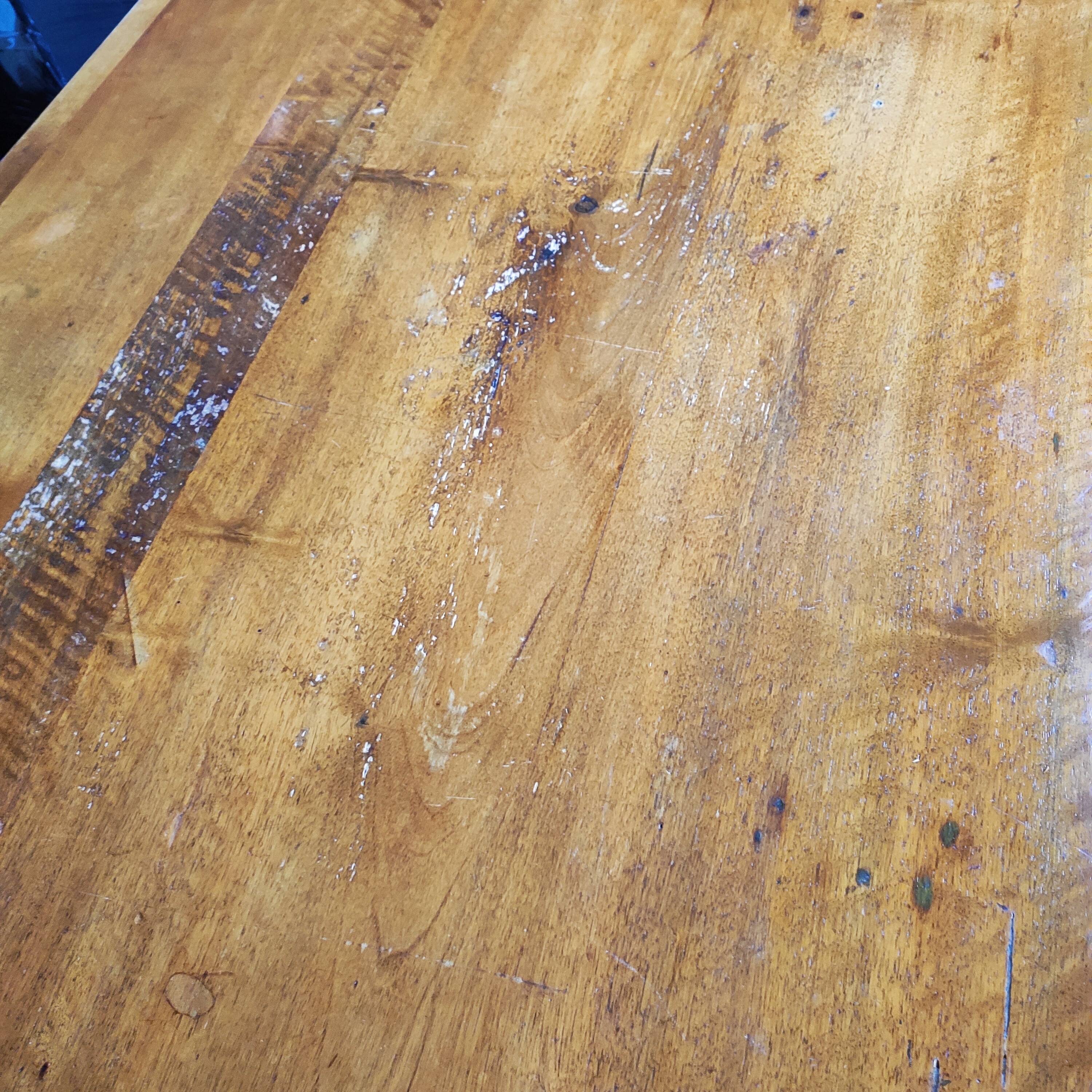 Antique Swiss table in solid walnut - 19th century