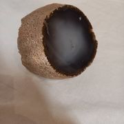 Bookends, Water Agate, polished stone, enhydra