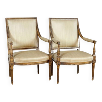 Set of Louis XVI Salon Armchairs, 1930