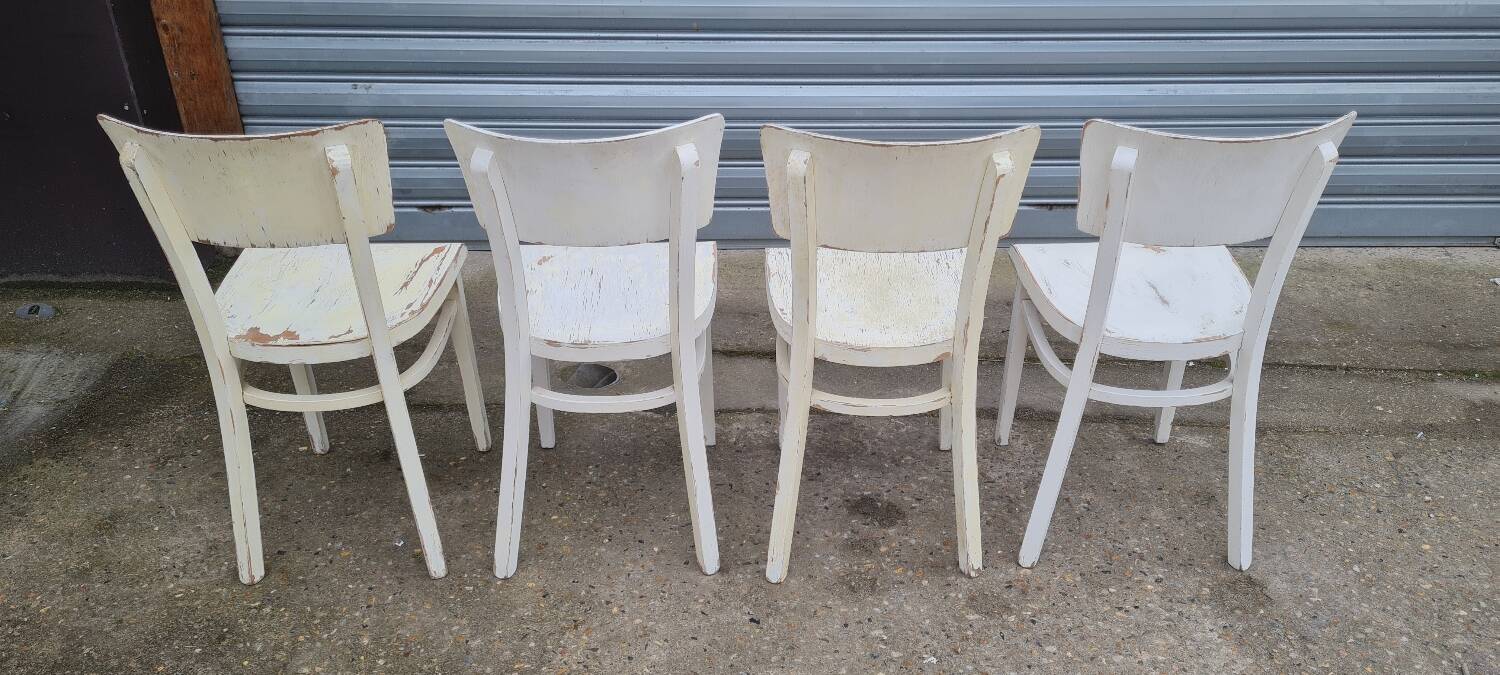 Set of four thonet bistro chairs