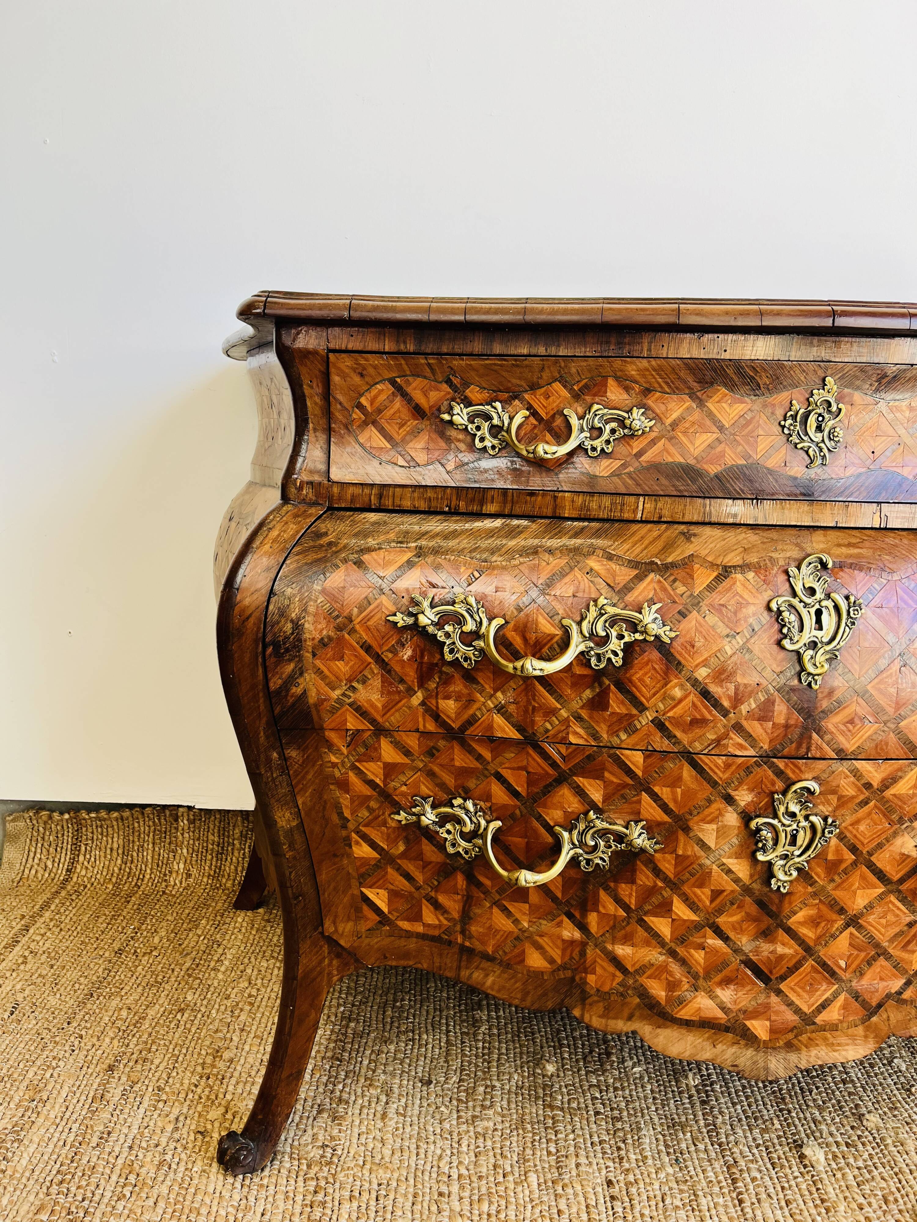 Louis XV style tomb chest of drawers