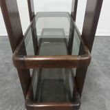 Table en verre fumé années 1960