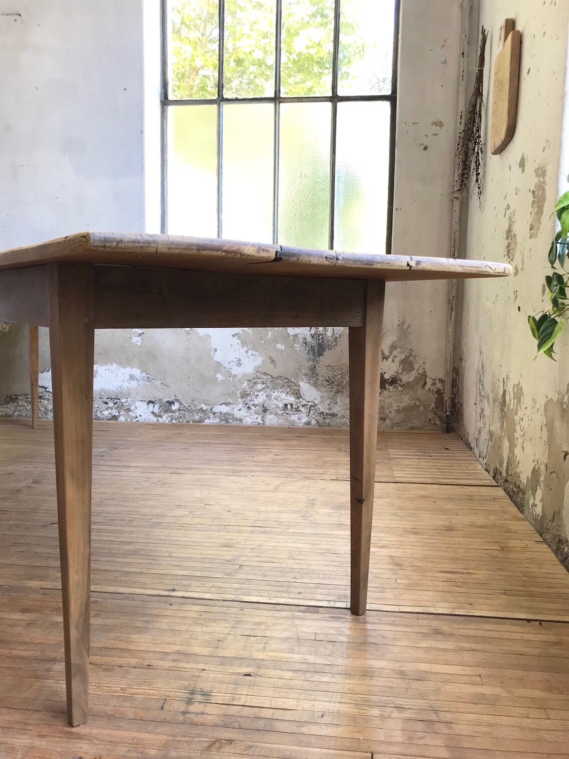 Vintage pine farm table