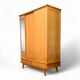 Vintage wardrobe with compass feet 1960