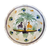 Old dish camels and palm trees restored