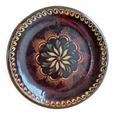 Assiette alsacienne en terre cuite