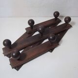 Accordion wooden coat holder