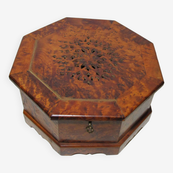 Cedar burl wood storage box