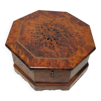 Cedar burl wood storage box