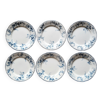 6 Assiettes plates Boch Frères Kéramis en parfait état.