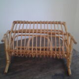 Rattan magazine holders