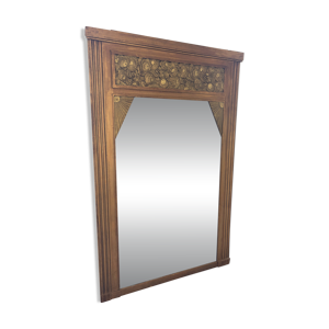 Miroir art deco doré