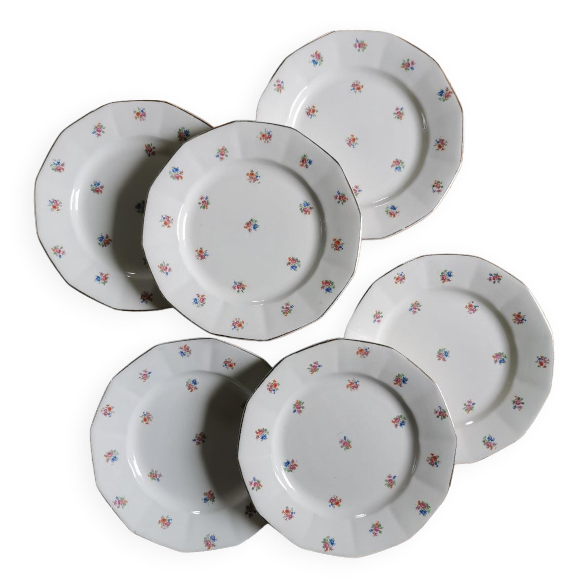 Vintage flat plates Digoin