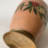 Vase en laiton émaille