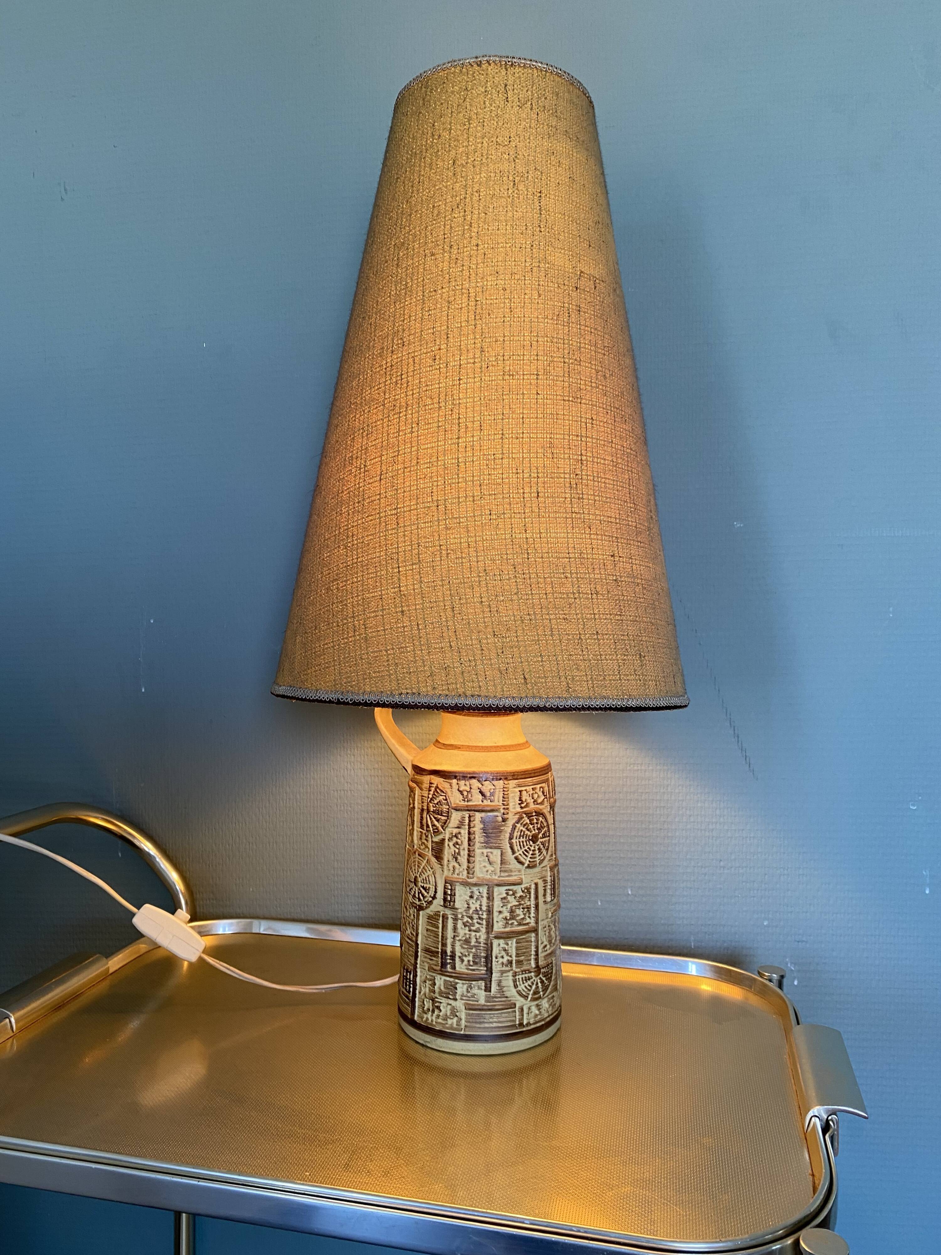Mid-Century Scandinavian Bava Ceramic Lamp in Modern Style, 1960s