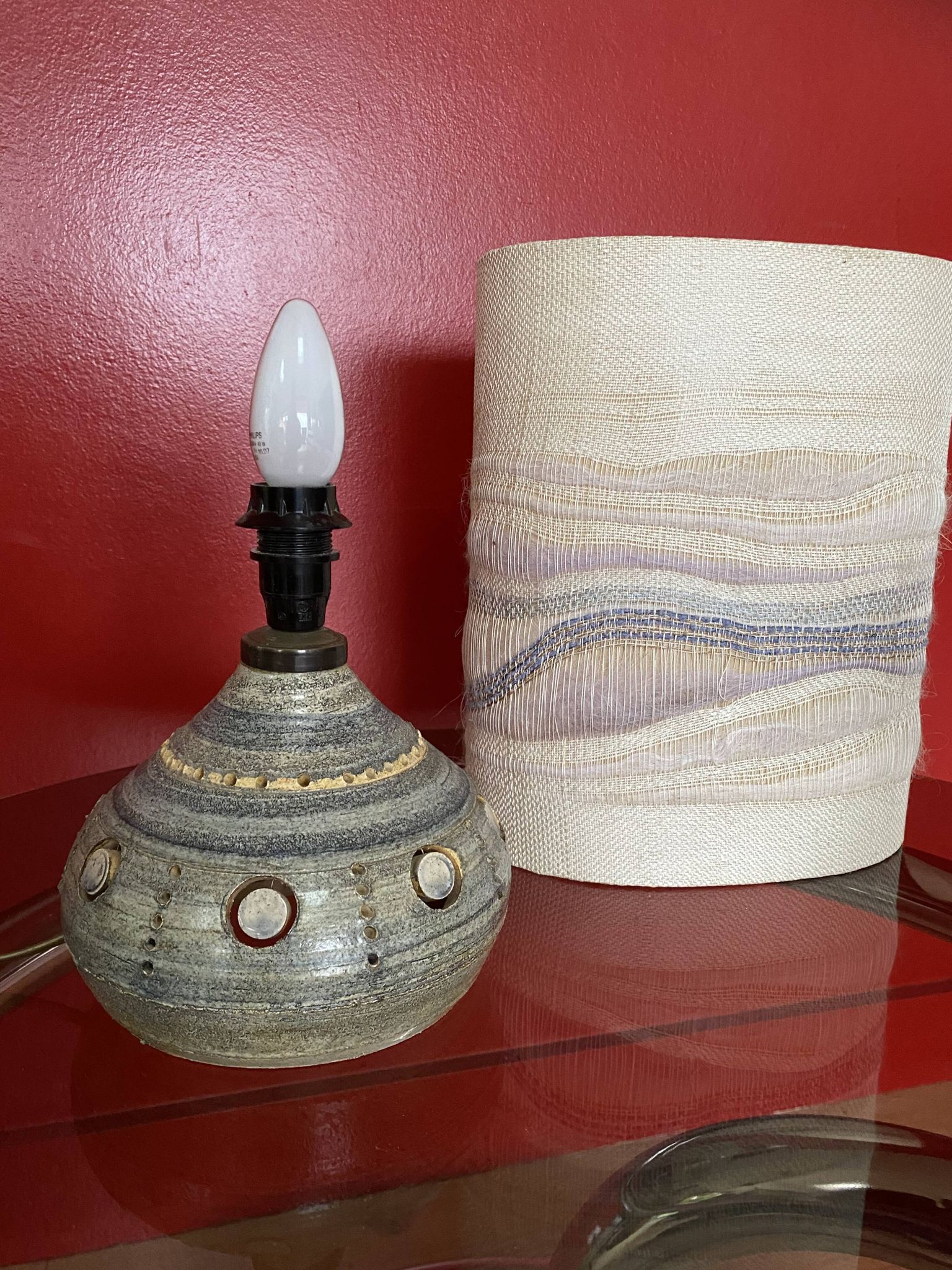 Lamp by Belgian ceramicist Georges Pelletier, 1960s