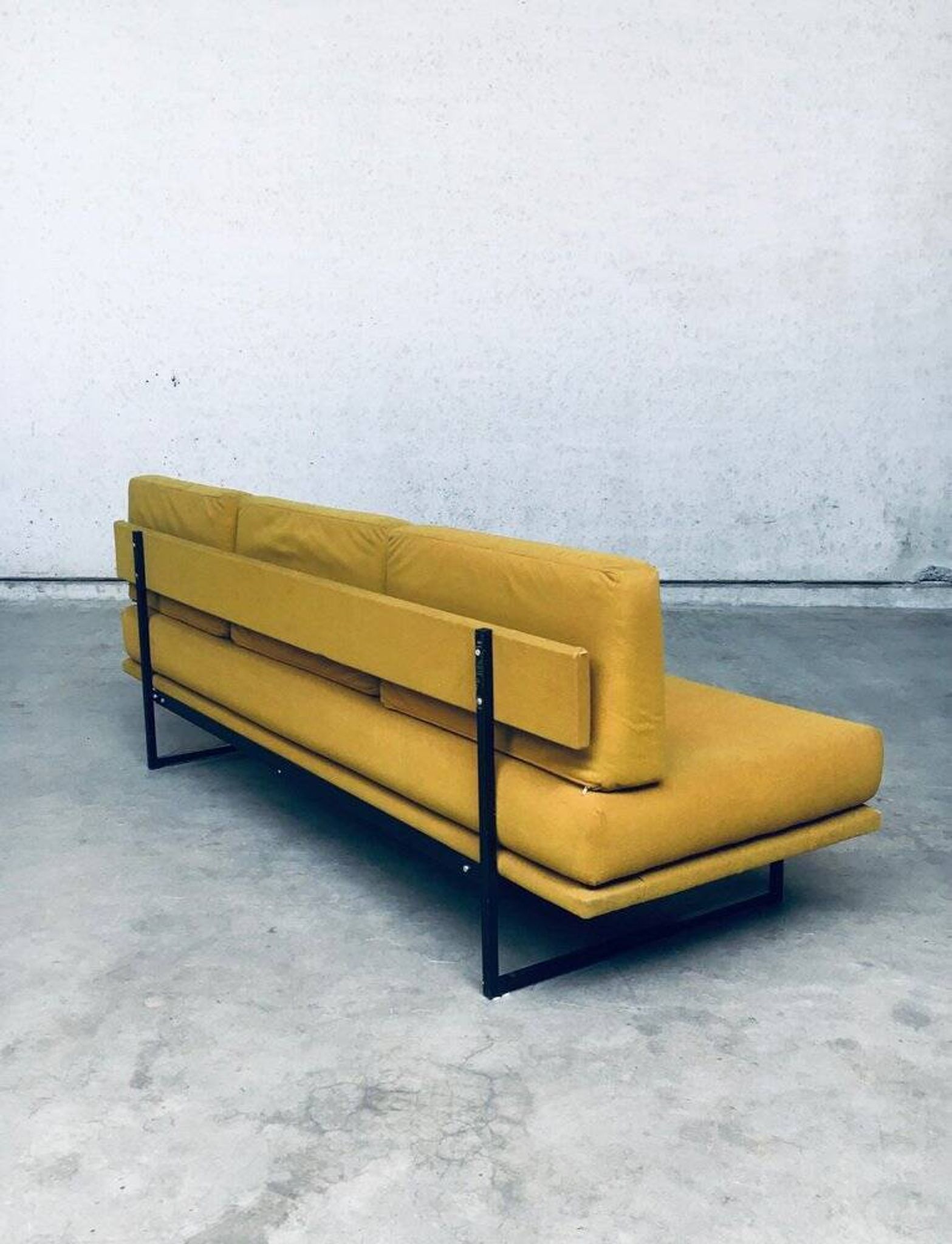 Mid-Century Dutch 3 Seat Sofa Daybed, 1960s
