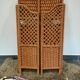Folding rattan shelf