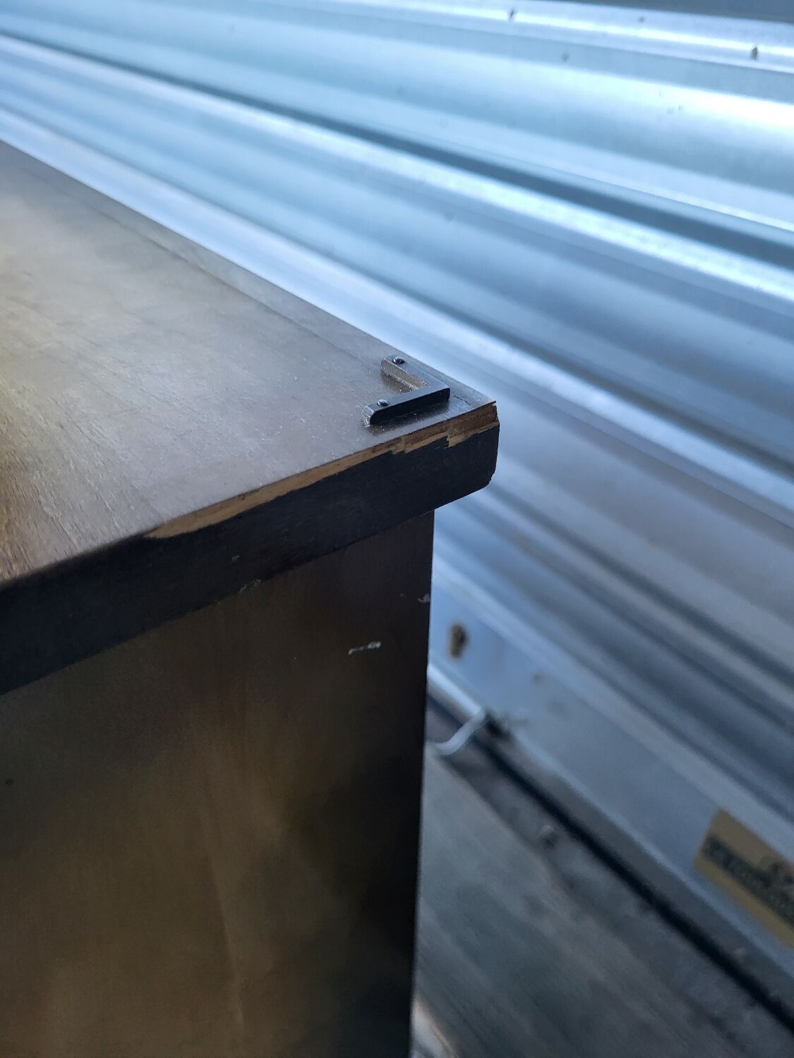 Vintage Scandinavian style dressing table, chest of drawers, triptych mirror and bedside table