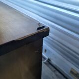 Vintage Scandinavian style dressing table, chest of drawers, triptych mirror and bedside table