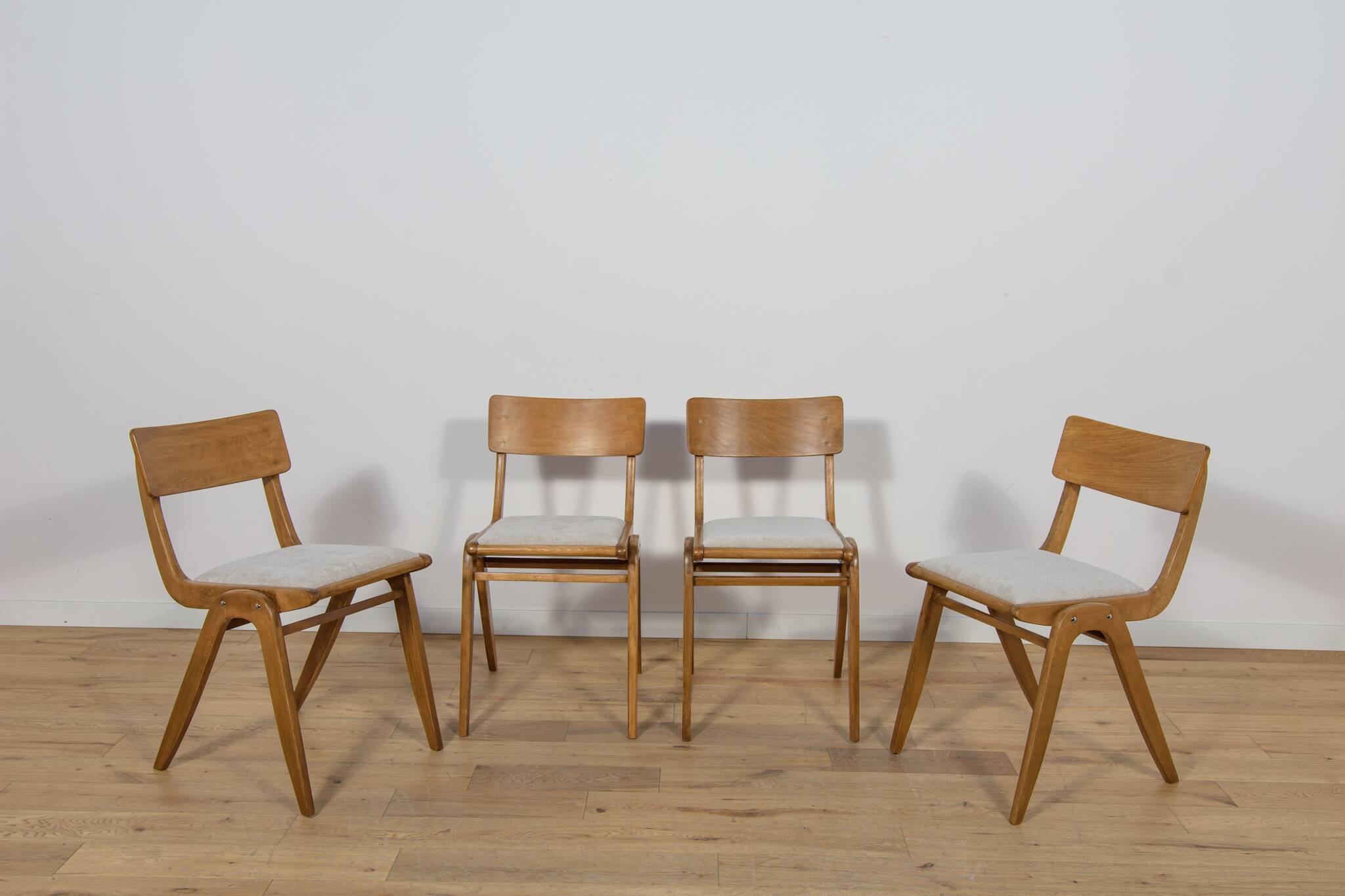 Boomerang Dining Chairs from Goscinski Furniture Factory Model 229XB.