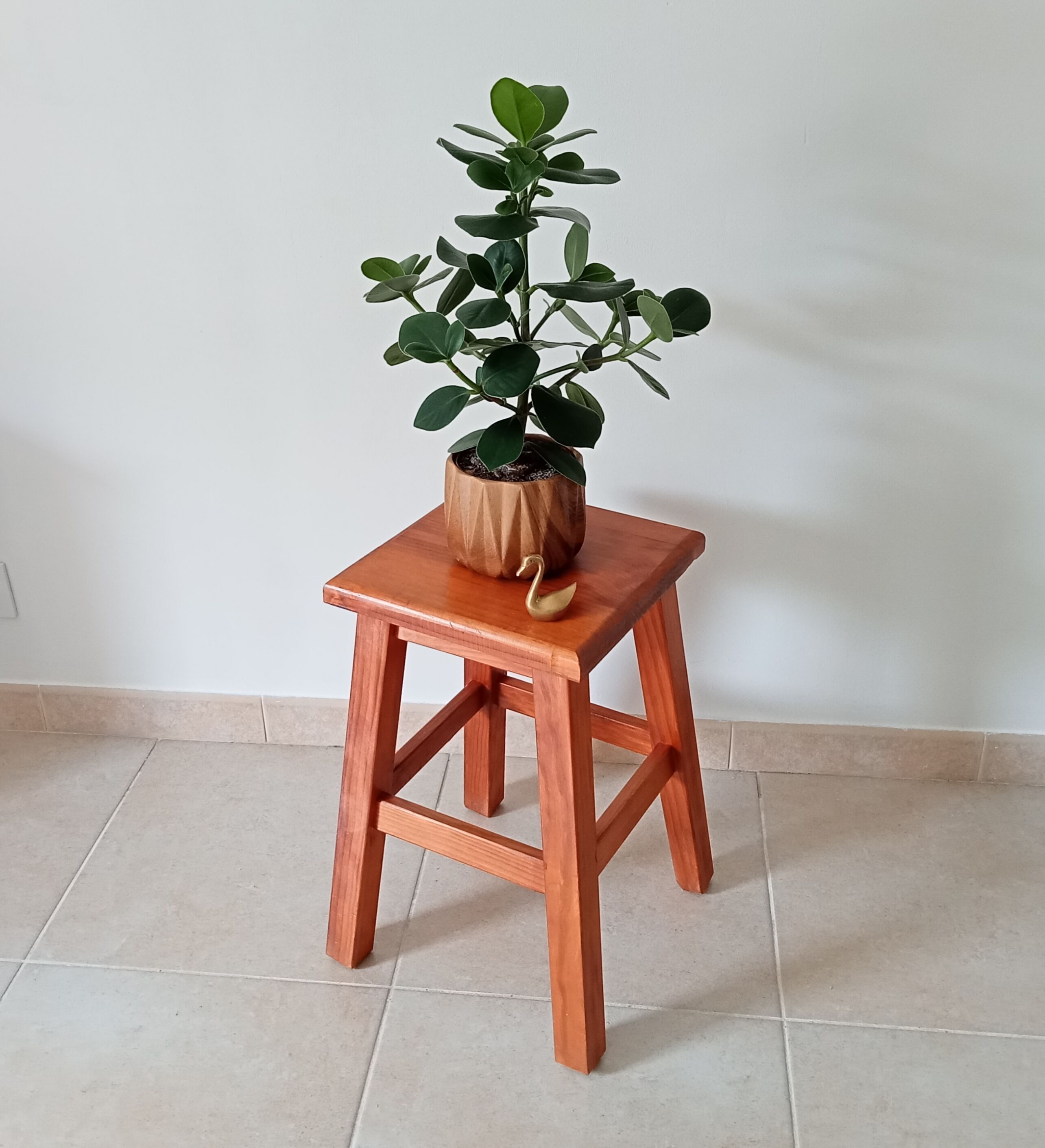 Vintage solid wood stool