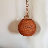 Vintage 1970s ball pendant light