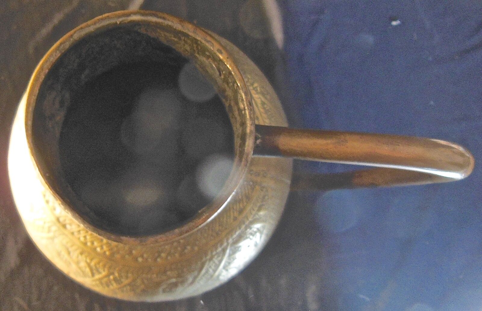 Pitcher - pair of tinned copper pourer qajar persian calligraphy -islamic art