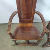Renaissance moulded walnut chairs